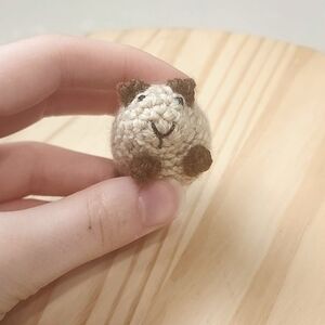 Handcrafted Brown and Cream Small Pet Toy